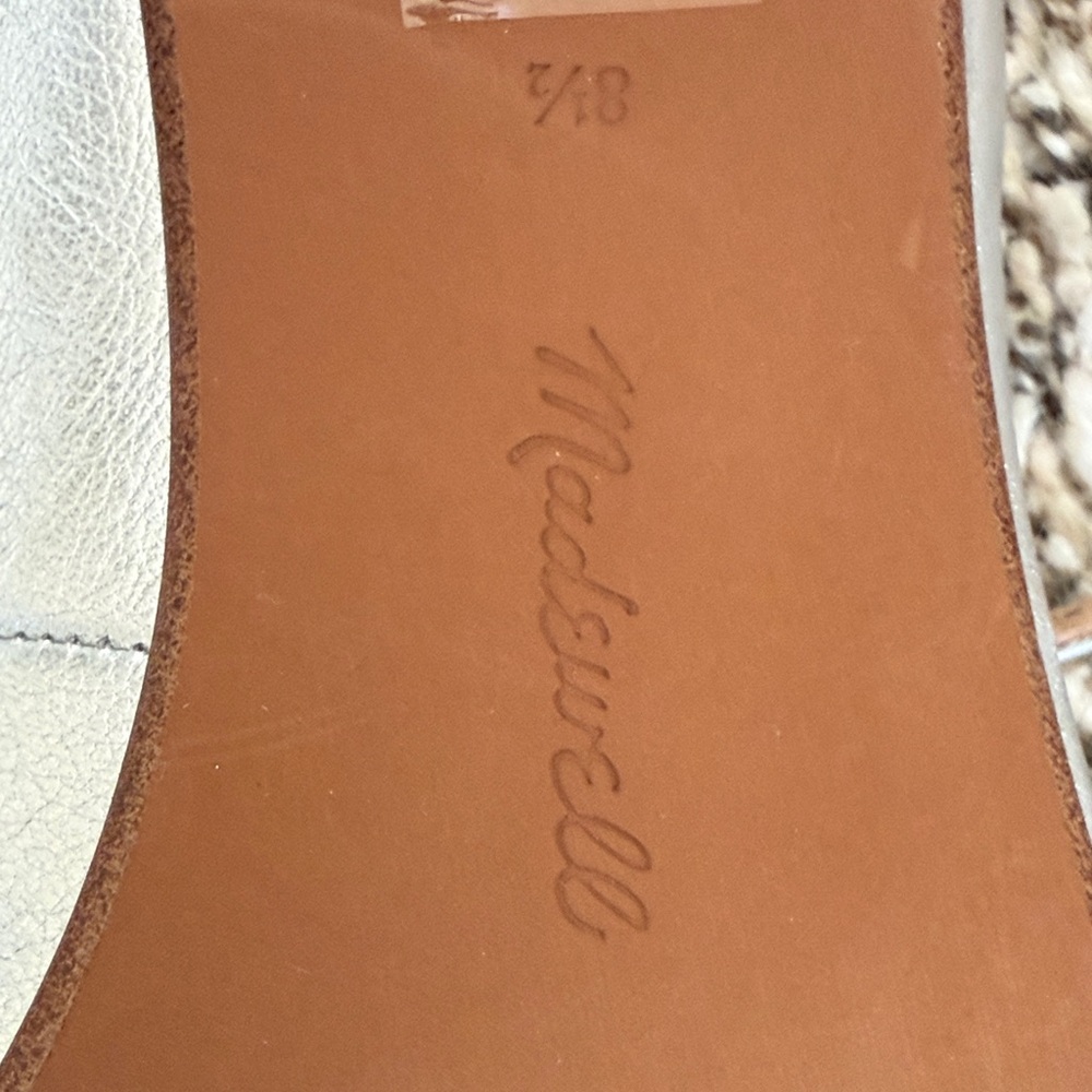 Madewell Nettie Silver Mary Jane’s with Straps - Picture 7 of 8